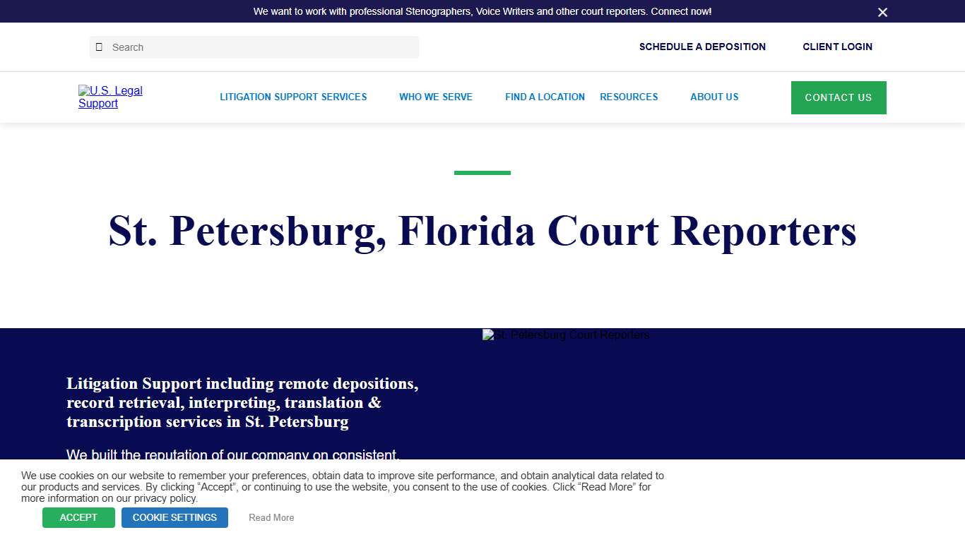 St. Petersburg Court Reporters | U.S. Legal Support